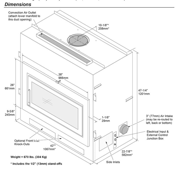 42 Apex Clean Face | Fireplace Xtrordinair